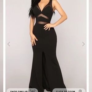Mesh long dress